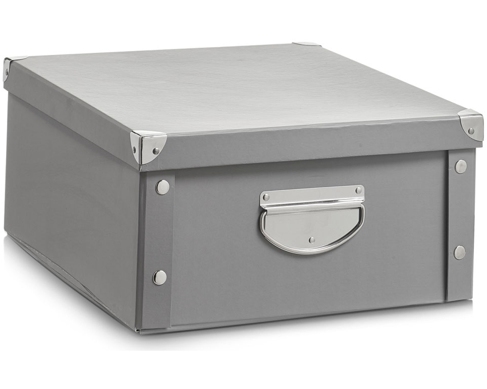 ZELLER Aufbewahrungsbox 22lt 17599 grau 40x33x17cm