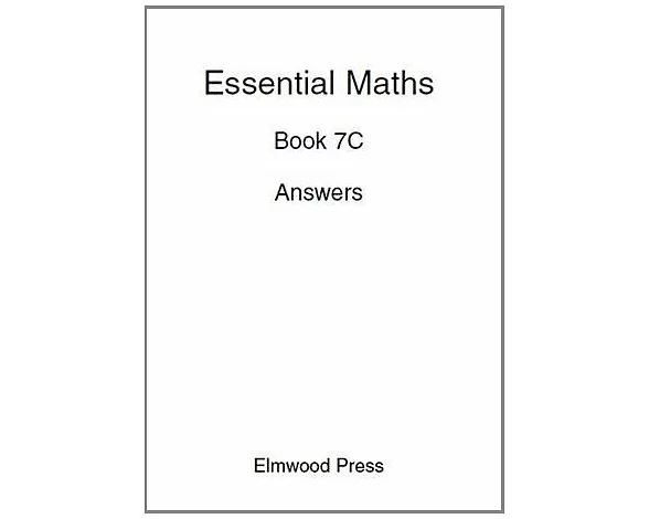 Essential Maths 7C Answers