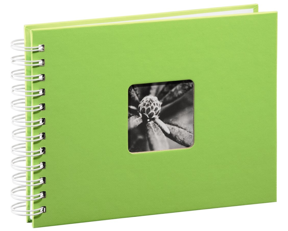 HAMA Spiralalbum Fine Art 2114 240x170mm,kiwi 25 Blatt, weiss