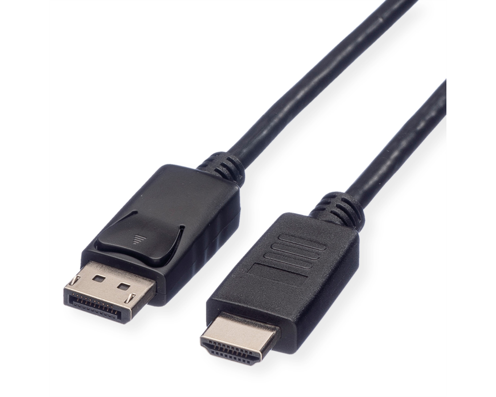 ROLINE DisplayPort-HDMI Kabel 11.04.5781 Black, ST/ST, 1080p 2m