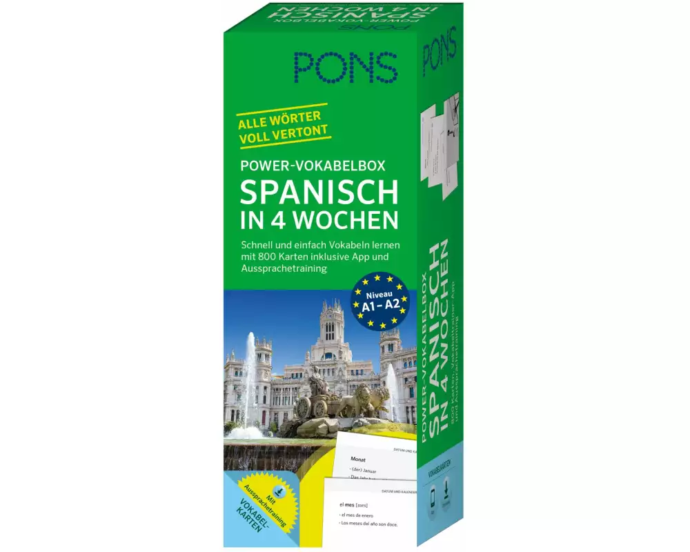 PONS Power-Vokabelbox Spanisch in 4 Wochen