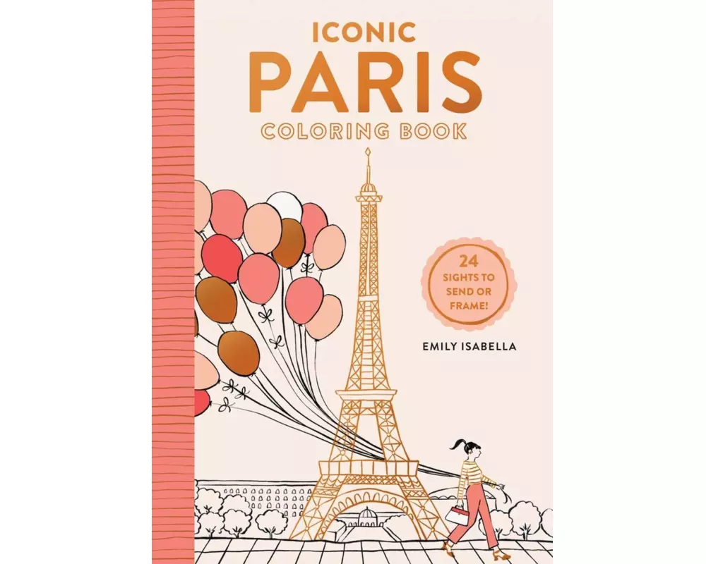 Iconic Paris Coloring Book