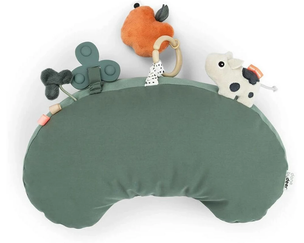done by deer Tummy time Spielkissen Tiny Farm Grün