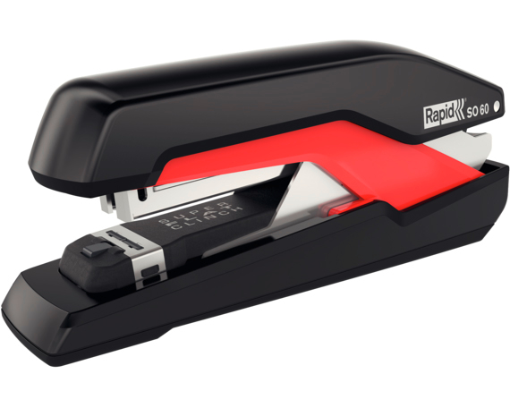 RAPID Heftgerät Supreme Omnipress 5000553 schwarz/rot, SO60FS 60 Blatt
