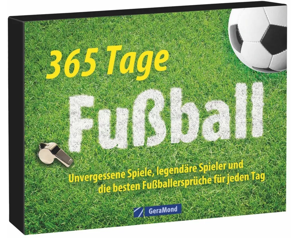Tischaufsteller - 365 Tage Fußball