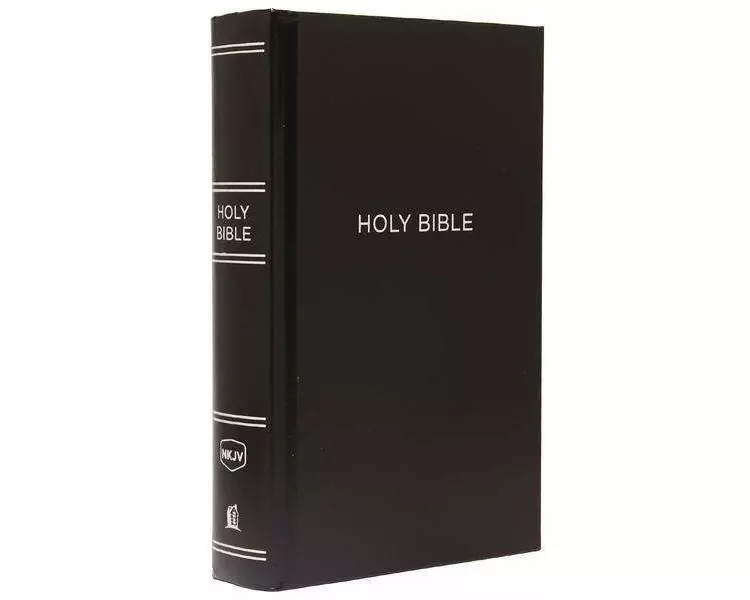 NKJV, Pew Bible, Large Print, Hardcover, Black, Red Letter, Comfort Print