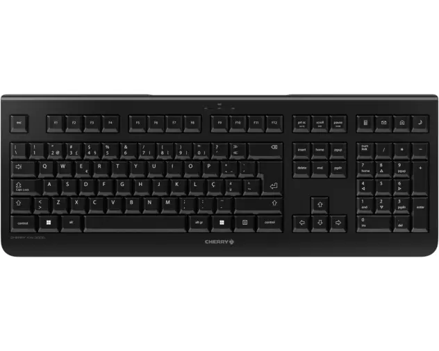 CHERRY KW 3000 Tastatur Universal RF Wireless QWERTY Portuguesisch Schwarz