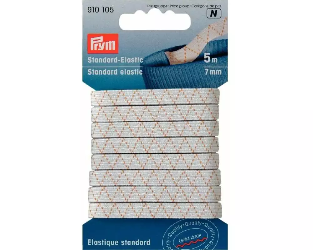 Prym Elastikband Weiss, 5 m x 7 mm