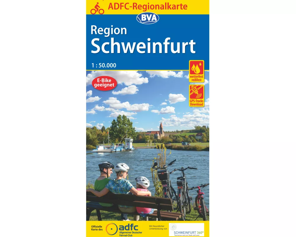 BVA ADFC Regionalkarte Schweinfurt 1:50.000