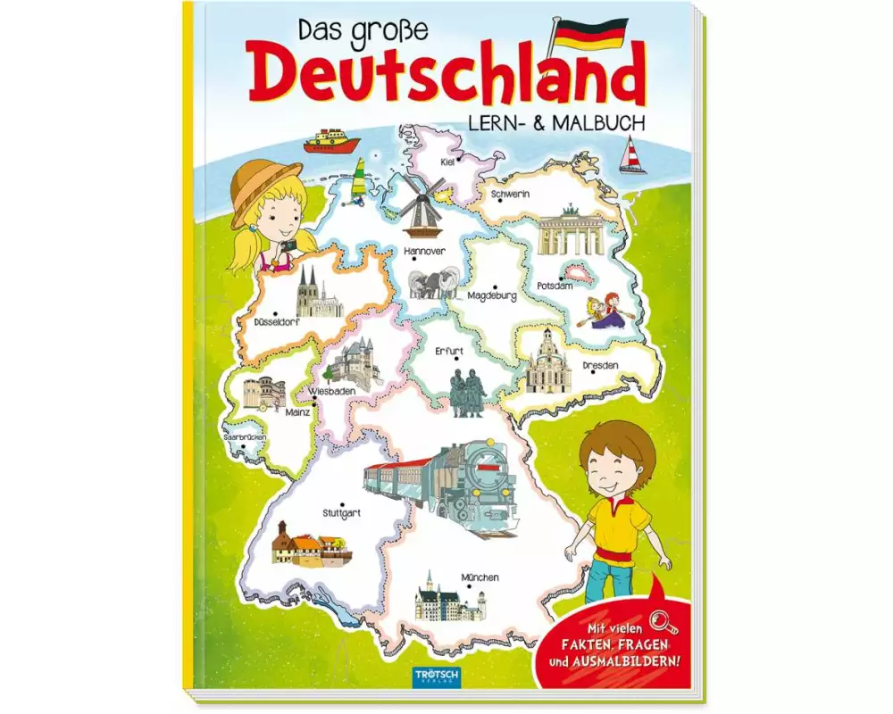 Das große Deutschland Lern und Malbuch