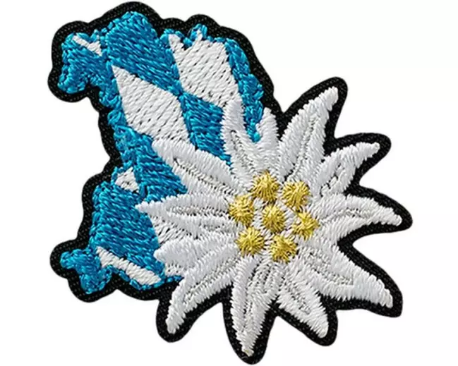 Mono-Quick Applikation Edelweiss mit Rauten | Mono-Quick 1 Stück