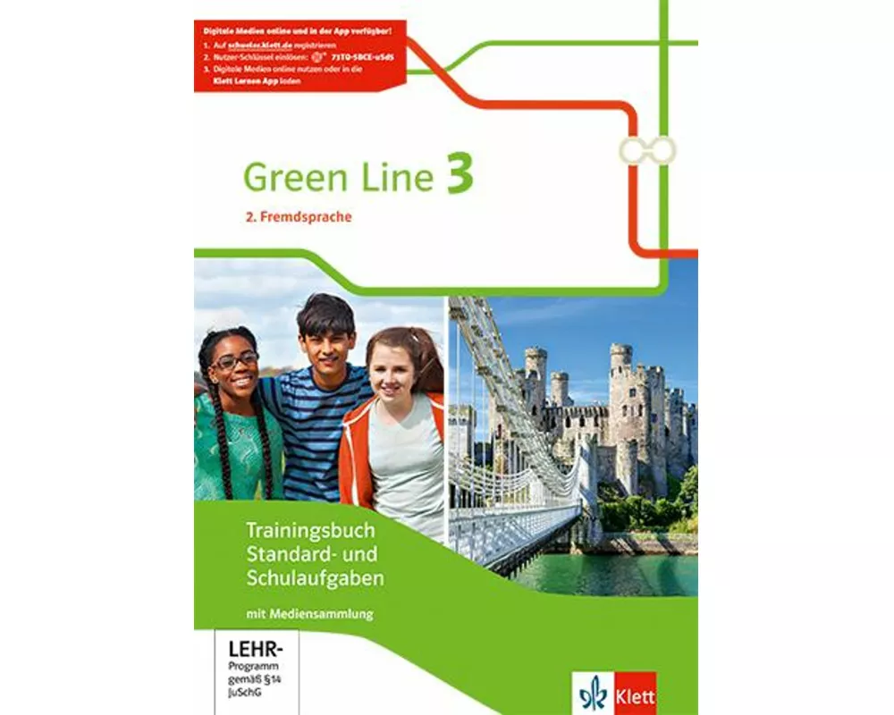 Green Line 3. Ausgabe 2. Fremdsprache. Trainingsbuch Standard- und Schulaufgaben, Heft mit Lösungen und CD-Extra Klasse 8