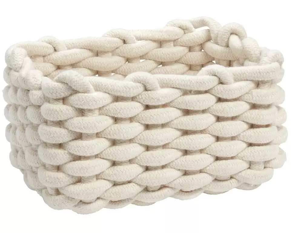 diaqua Aufbewahrungskorb Cord weiss Weiss