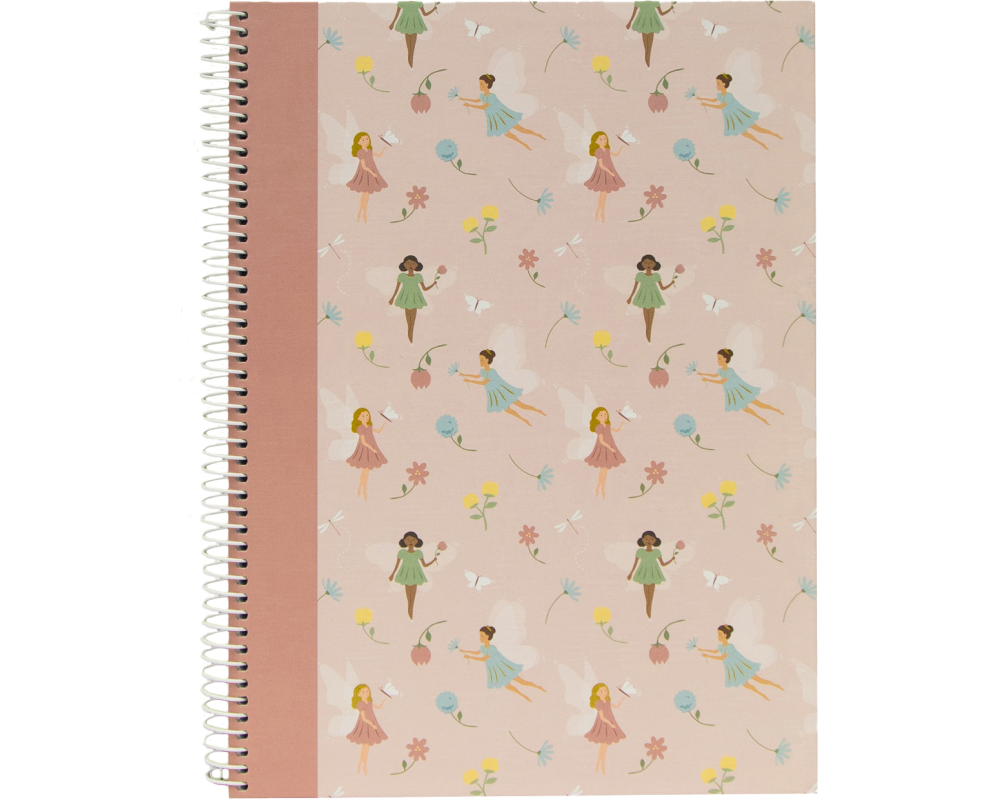 ANCOR Spiralbuch Hardcover A5 128789 Fairies Tale, liniert 80 Blatt