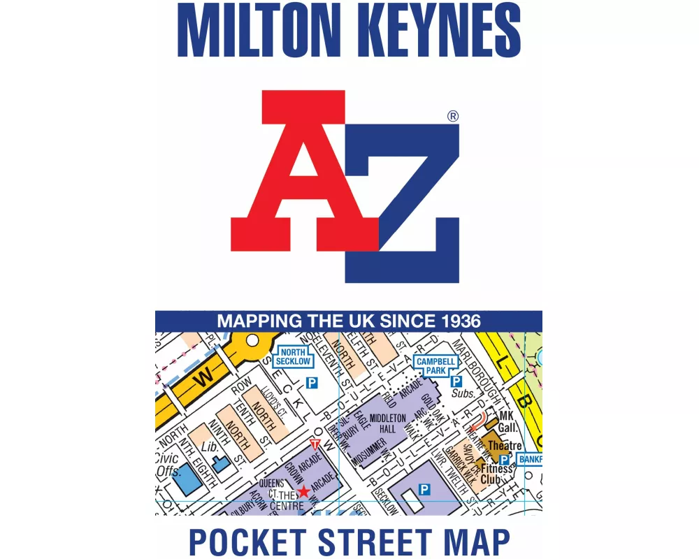 Milton Keynes A-Z Pocket Street Map