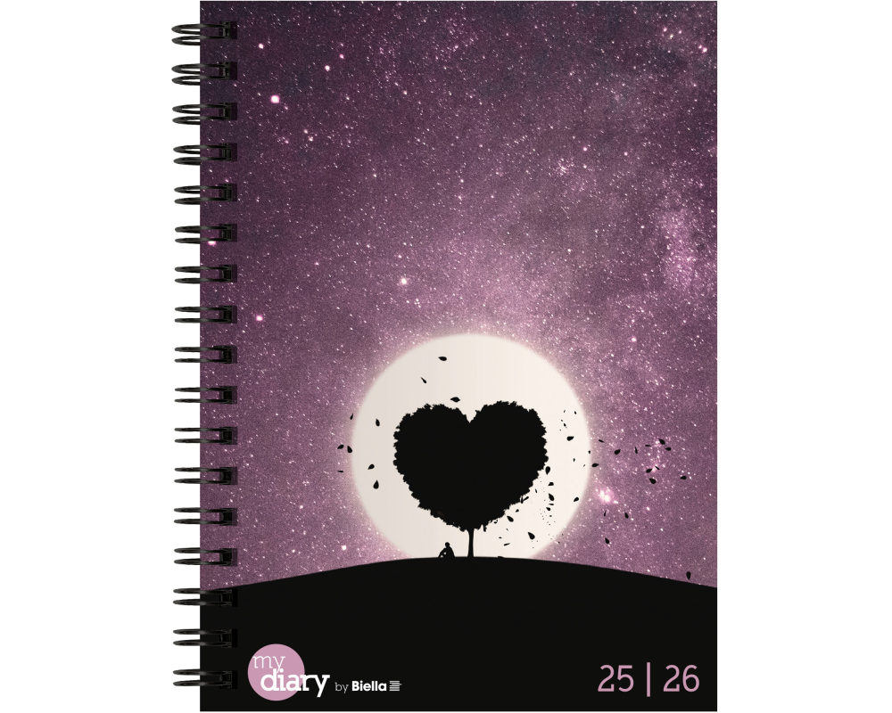 BIELLA Schüleragenda Love 25/26 806517880026U 1W/2S 12x16.5cm