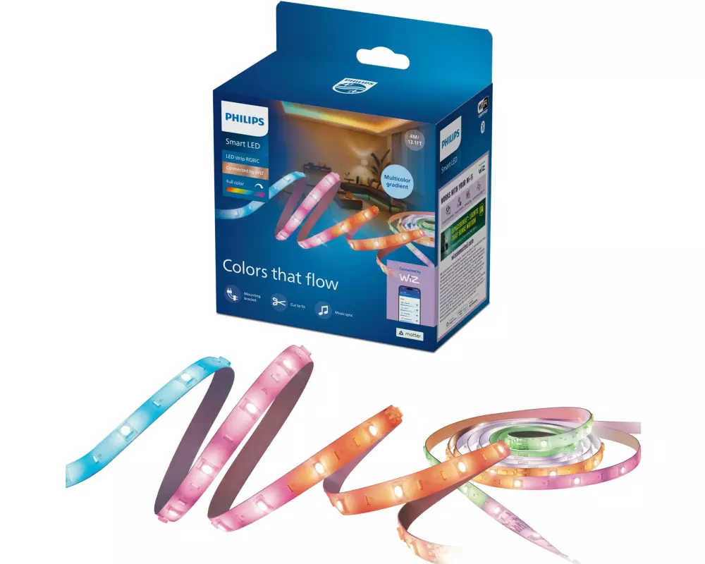 Philips Smart Lighting Lightstrip RGBIC 4m Type-C Weiss