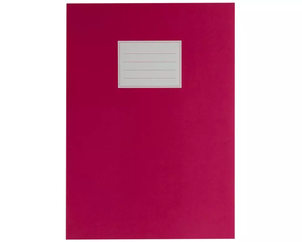 Office Focus Schulheft Office Focus UWS A4, Kariert, Rot, 25 Stück