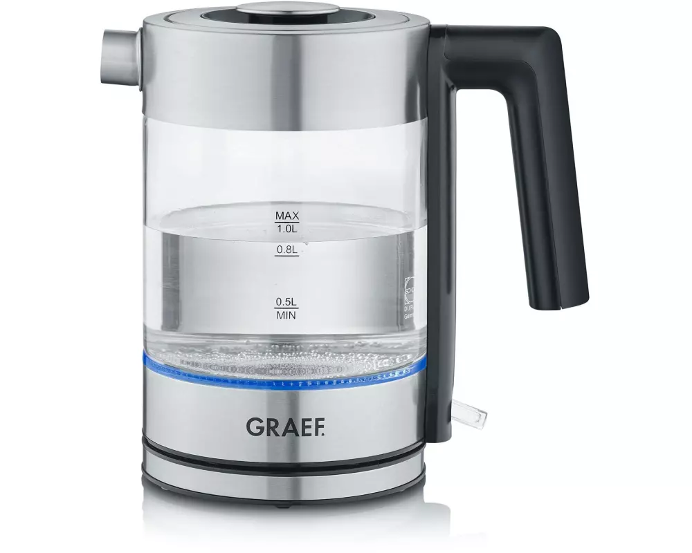 Graef Glaswasserkocher WK300 Glas transparent grau 2200 W