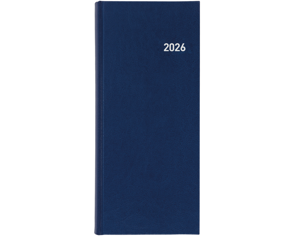 BIELLA Geschäftsagenda Tower 2026 800311050026 1T/2S blau ML 13.5x31.5cm