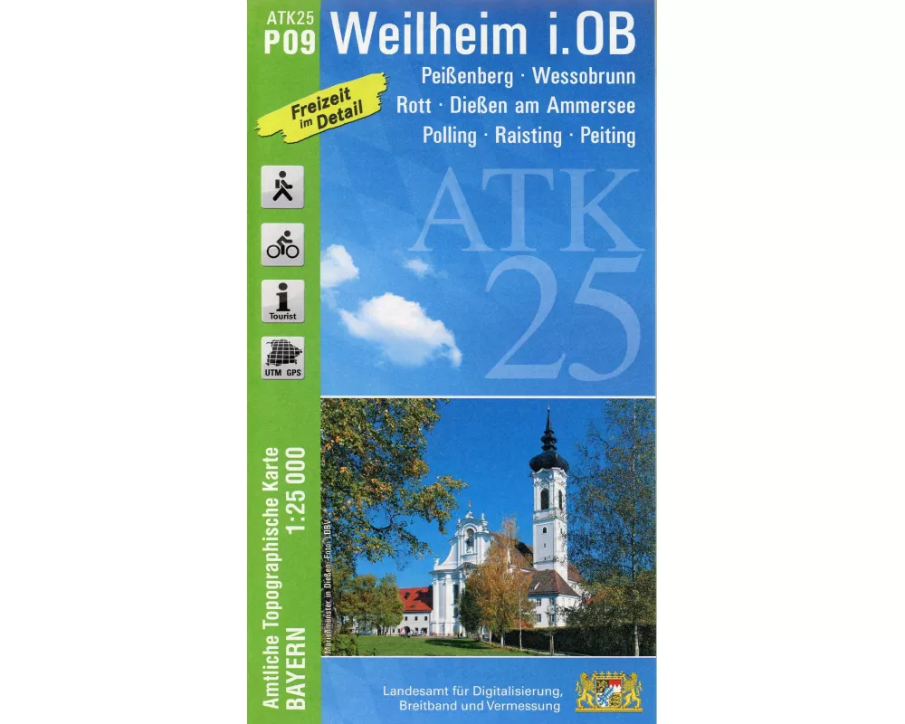 ATK25-P09 Weilheim i.OB (Amtliche Topographische Karte 1:25000)