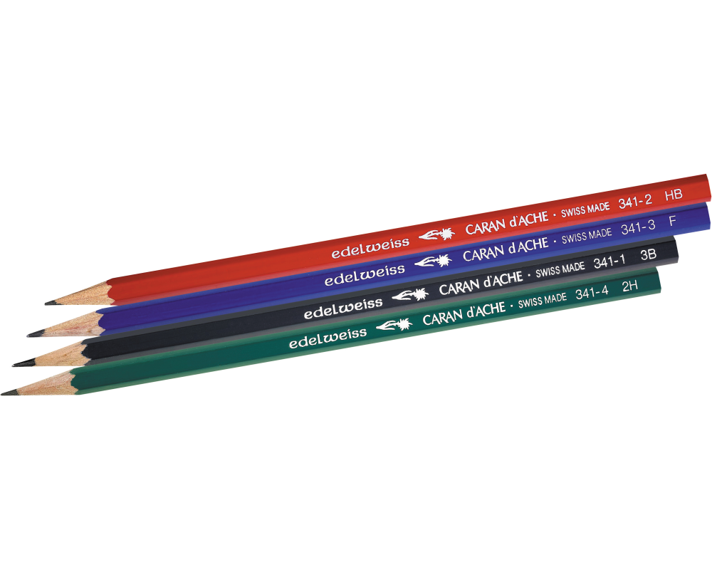 CARAN D'ACHE Bleistift 341 2mm 341.374 grün, 4 Stück