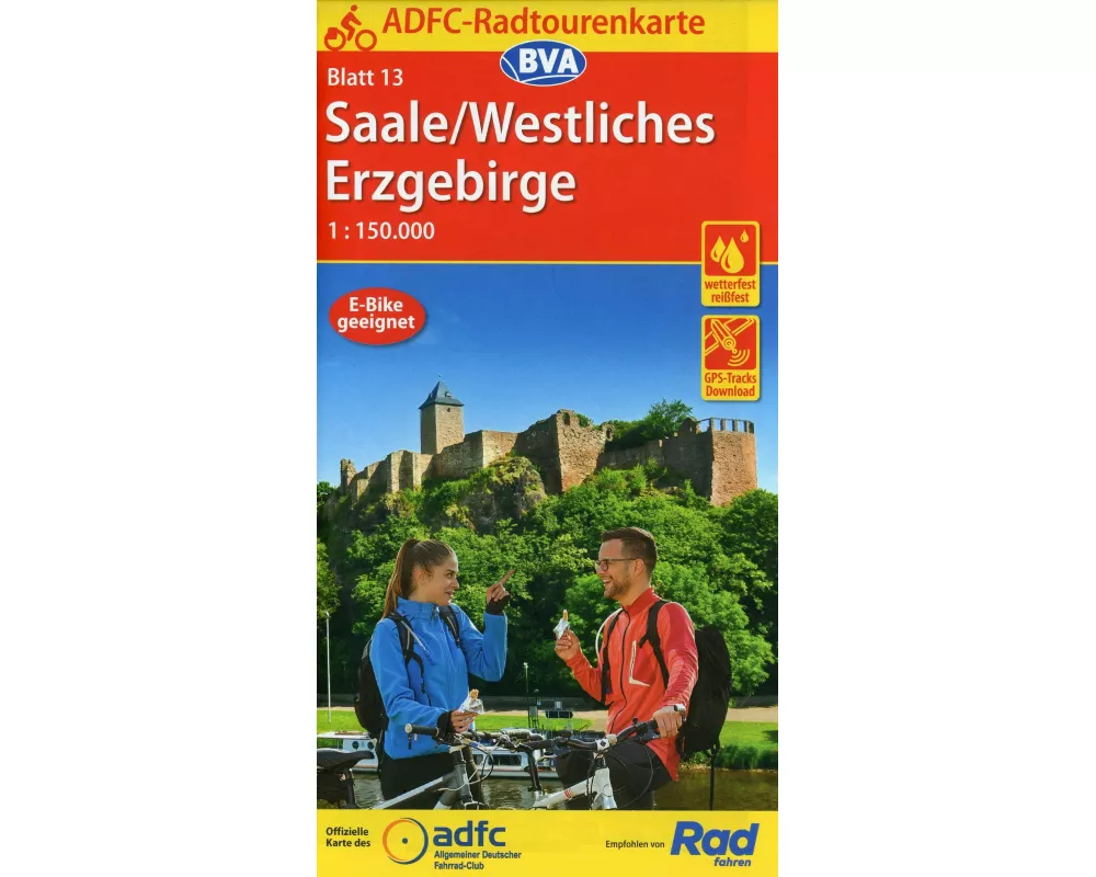 BVA ADFC Radtourenkarte Saale /Westliches Erzgebirge 1:150.000