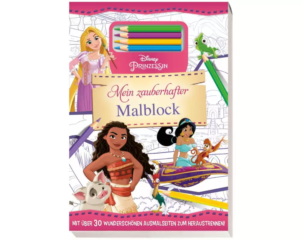Disney Prinzessin: Mein zauberhafter Malblock