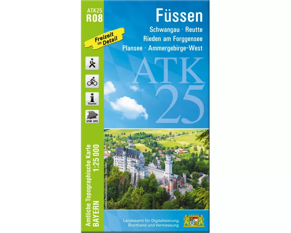 ATK25-R08 Füssen (Amtliche Topographische Karte 1:25000)
