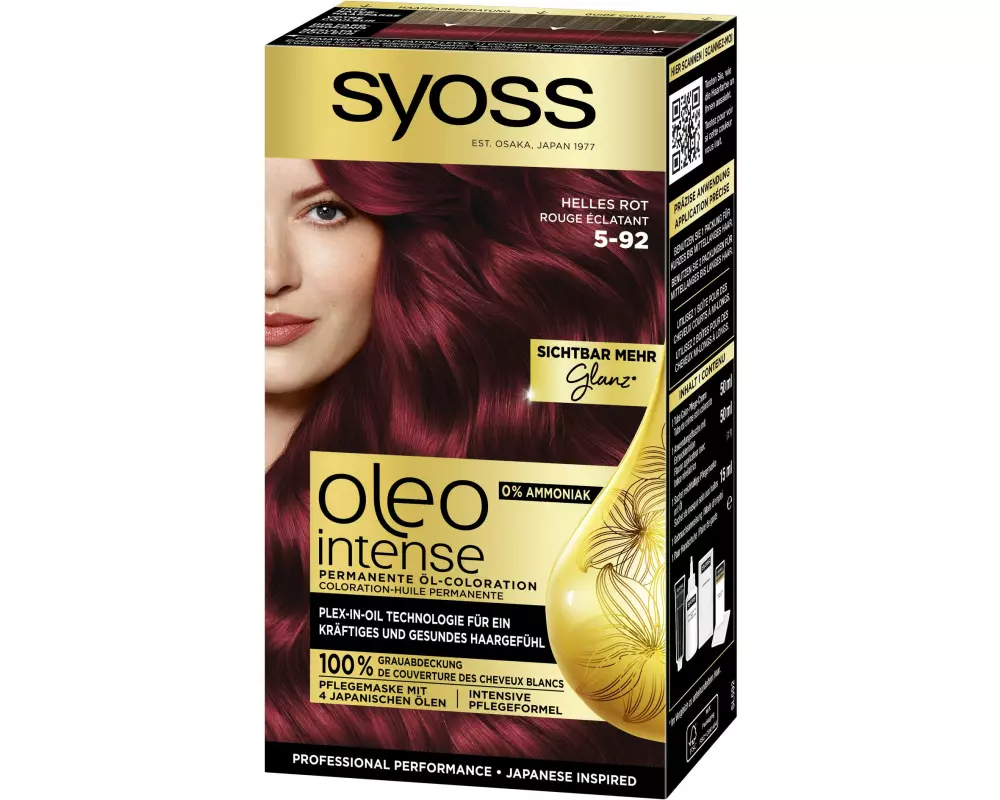 Syoss oleo intense Haarcoloration Oleo Intense 5-92 Helles Rot