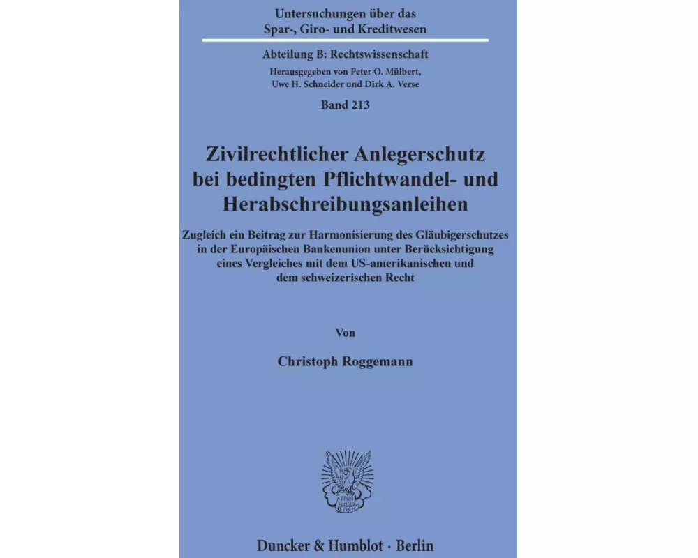 Zivilrechtlicher Anlegerschutz bei bedingten Pflichtwandel- und Herabschreibungsanleihen