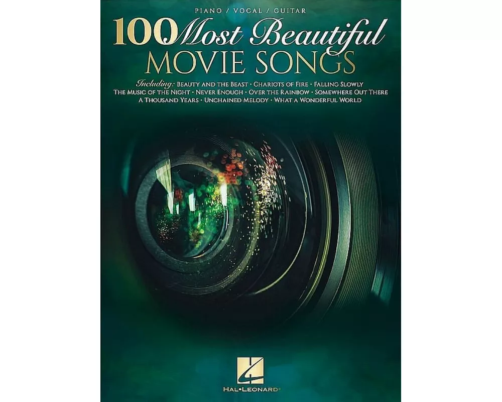 100 Most Beautiful Movie Songs Piano/Vocal/Guitar Songbook Sheet Music for Iconic Film Themes Easy Arrangements for All Skill Levels Popular Movie Mus