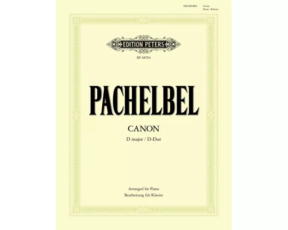 Canon D-Dur (Bearbeitung für Klavier zu 2 Händen)