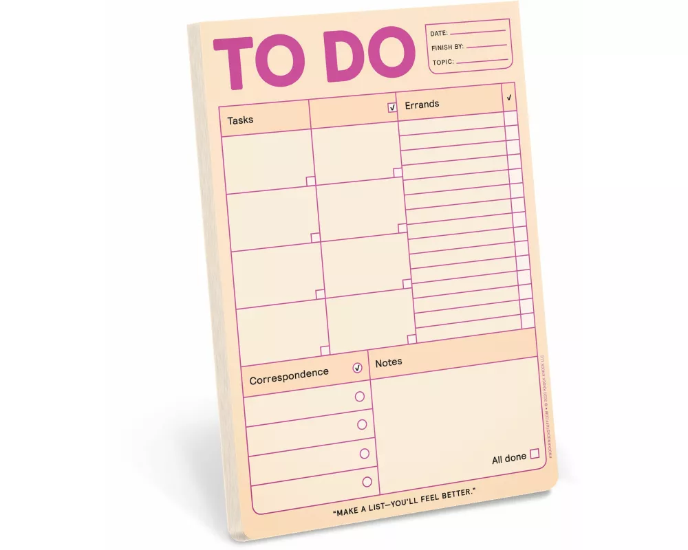 To Do Pad (Pastel Peach)