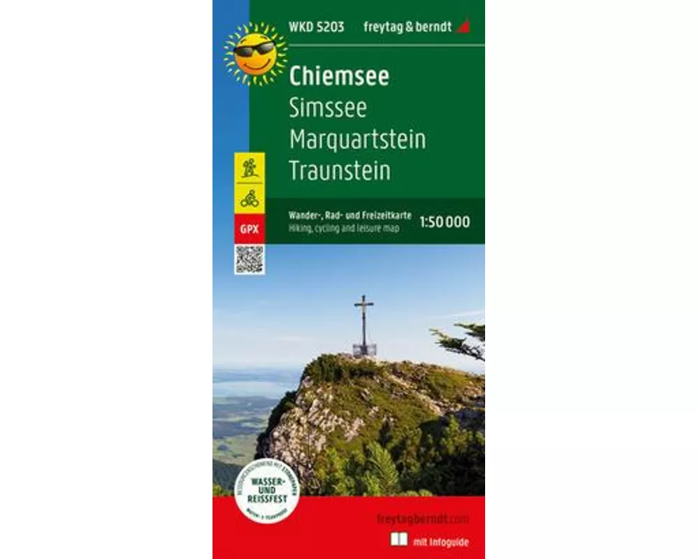 freytag & berndt Wanderkarte WKD 5203 Chiemsee, Simssee - Marquartstein - Traunstein 1:50.000