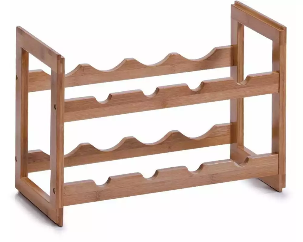 Zeller Present Weinregal stapelbar für 8 Flaschen, Braun