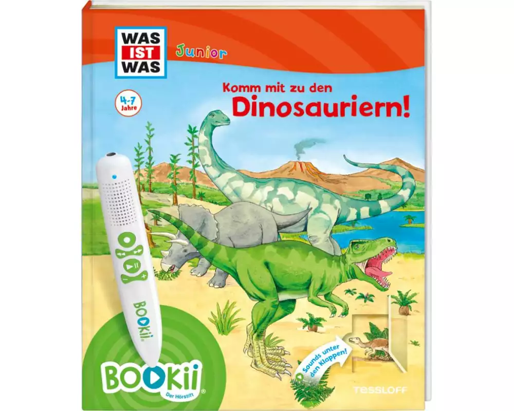 BOOKii WAS IST WAS Junior Komm mit zu den Dinosauriern!