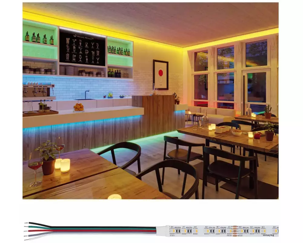 Paulmann Pro LED Strip Silver P75 830 5m 121W 700 lm/m 84LEDs/m RGBW