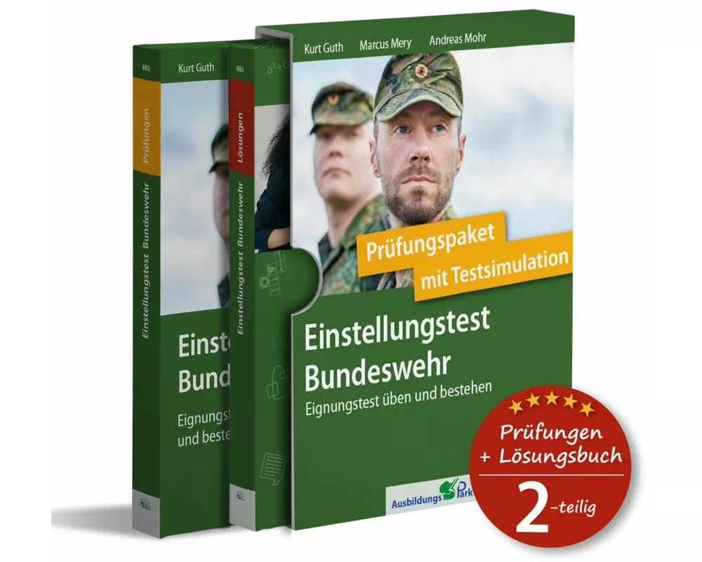 Einstellungstest Bundeswehr: Prüfungspaket mit Testsimulation