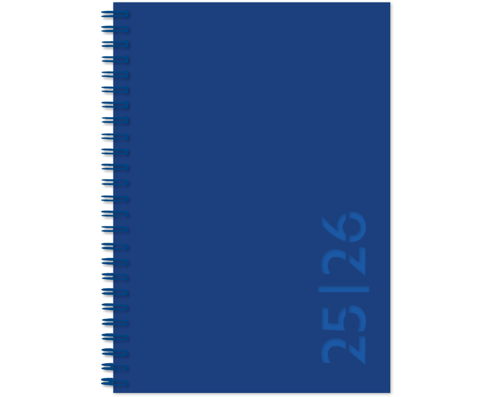 SIMPLEX Schüleragenda Colors 25/26 40140S3.26 1T/1S 12M blau ML 12x16.5cm