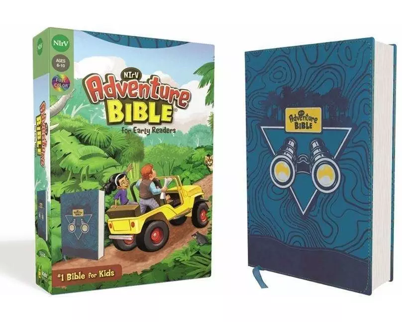 NIrV, Adventure Bible for Early Readers, Leathersoft, Blue, Full Color