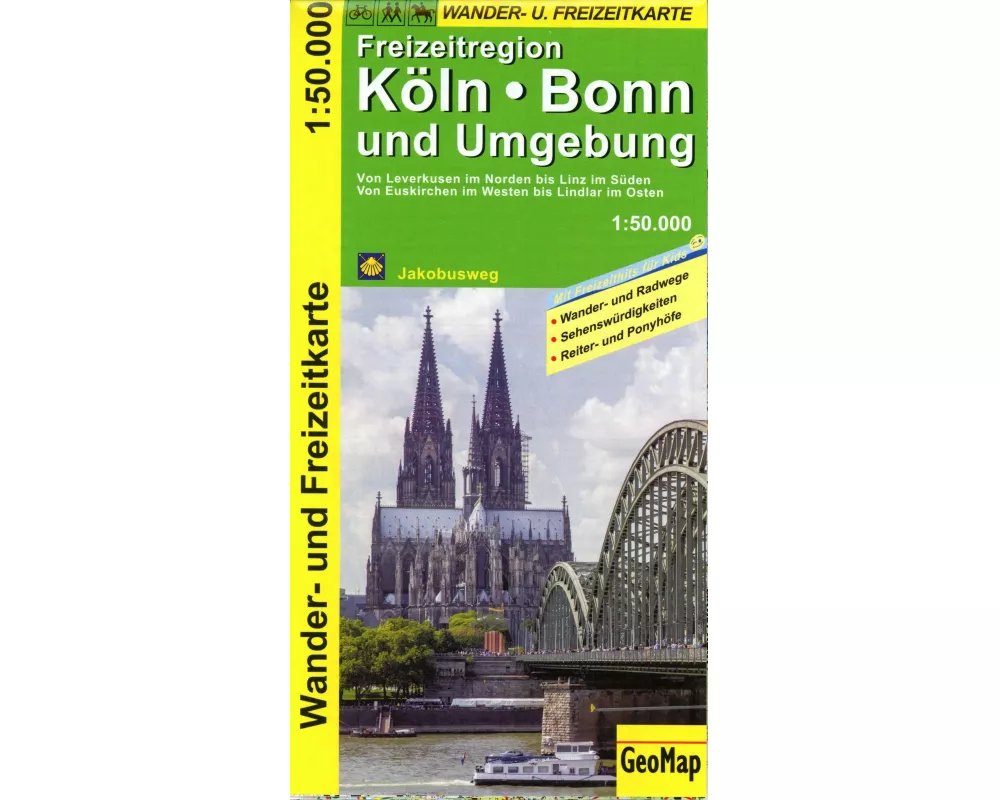 Kln, Bonn und Umgebung - Wander- und Freizeitkarte