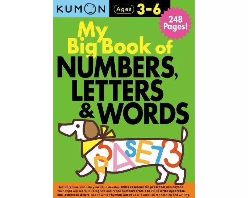Kumon My Big Book of Numbers, Letters & Words