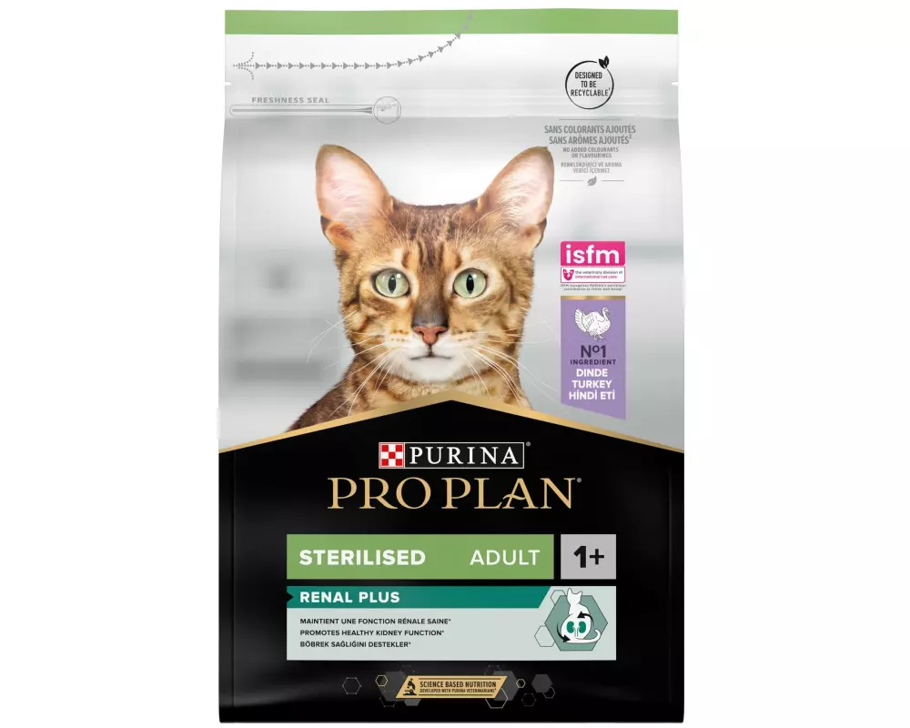 Purina Pro Plan Trockenfutter Steril. Renal Plus Adult Truthahn 3 kg