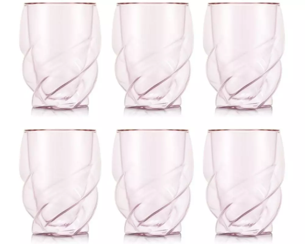 Bodum Pavina Paris Doppelwandgläser 270 ml, 6 Stück, Pink