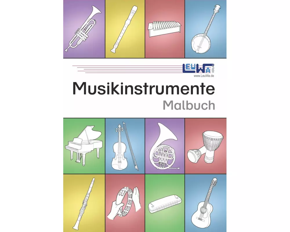 Musikinstrumente Malbuch