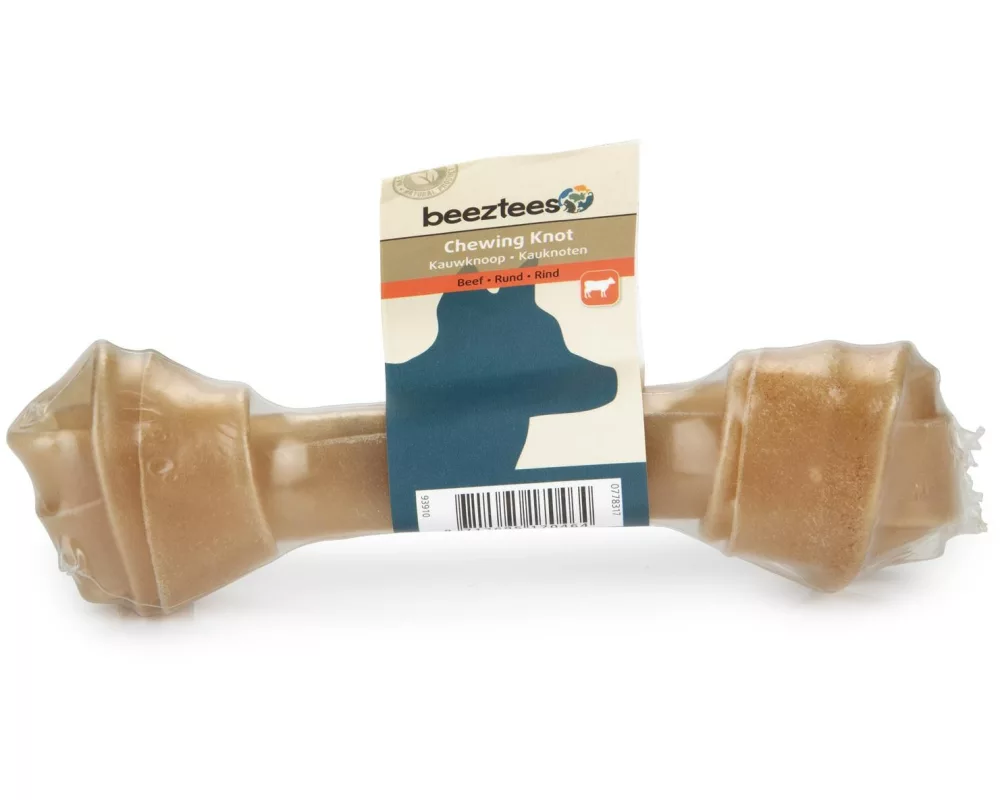 Beeztees Kauknoten Rinderhaut, 19 cm, 1 Stk.
