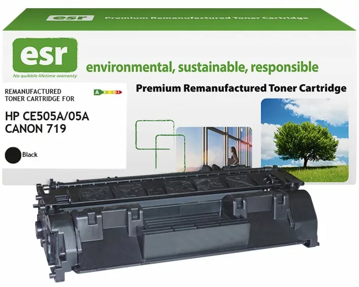 ESR Toner cartridge compatible with HP CE505A/Canon CRG-719H black remanufactured 2.300 pages