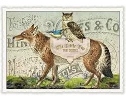 Postkarte. Sweet Memories / The Little Fox Taxi Service / Quer