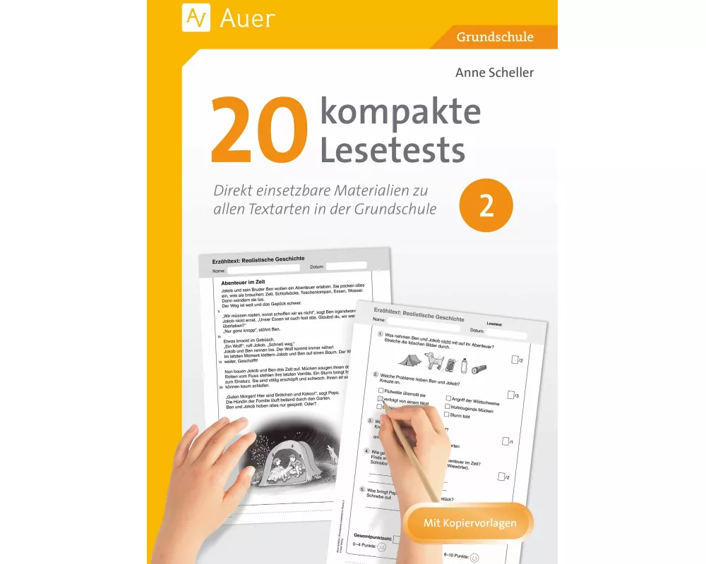 20 kompakte Lesetests für Klasse 2